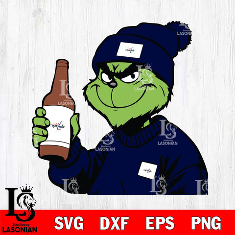 Washington Capitals Boujee Grinch 5 Svg Eps Dxf Png File, Digital Download, Instant Download
