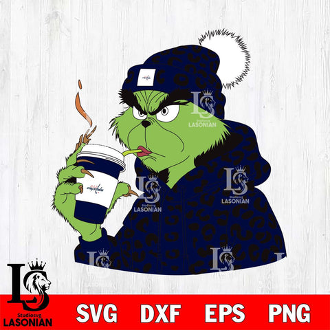 Washington Capitals Boujee Grinch 8 Svg Eps Dxf Png File, Digital Download, Instant Download