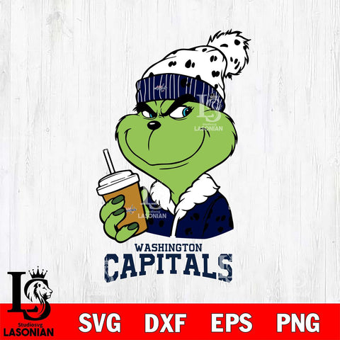 Washington Capitals Grinch hat Svg Eps Dxf Png File, Digital Download, Instant Download