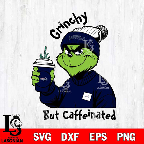 Washington Capitals Grinchy But Caffeinated Svg Eps Dxf Png File, Digital Download, Instant Download