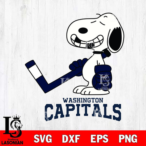 Washington Capitals Snoopy NHL Hockey SVG DXF EPS PNG FILE,NHL File Cut,Disney Digital Download,Instant Download, Silhouette