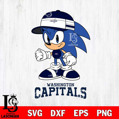 Washington Capitals Sonic NHL Hockey SVG DXF EPS PNG FILE,NHL File Cut,Disney Digital Download,Instant Download, Silhouette