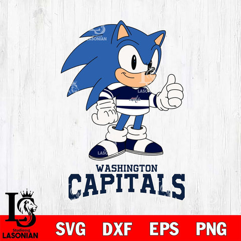 Washington Capitals Sonic like NHL Hockey SVG DXF EPS PNG FILE,NHL File Cut,Disney Digital Download,Instant Download, Silhouette