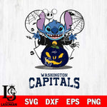 Washington Capitals Stitch Horror Halloween Svg Eps Dxf Png File, Digital Download, Instant Download
