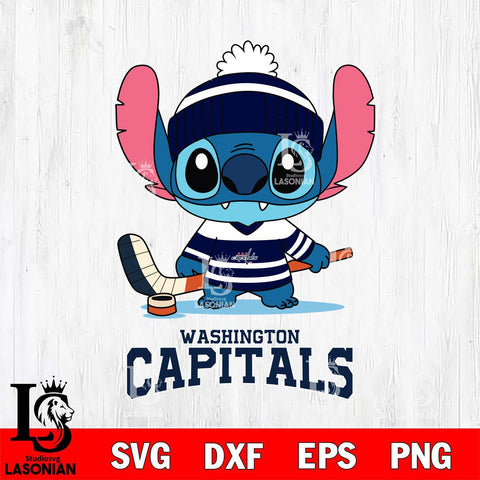 Washington Capitals Stitch Sport NHL Hockey SVG DXF EPS PNG FILE,NHL File Cut,Disney Digital Download,Instant Download, Silhouette