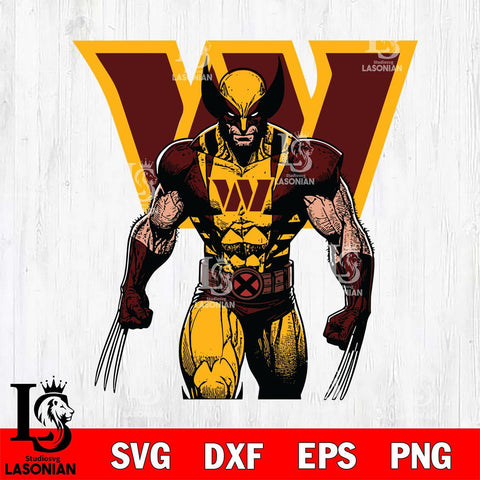 Washington Football Team Badass Wolverine Svg Eps Dxf Png File, Digital Download, Instant Download