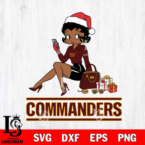 Washington Football Team Betty Boop Phone File Cut, NFL SVG DXF EPS PNG PDF File, Digital Download , Criucut , Silhouette