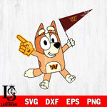 Washington Football Team Bingo Bluey Flag Svg Eps Dxf Png File,NFL Cut Svg Files,Digital File,Sublimation