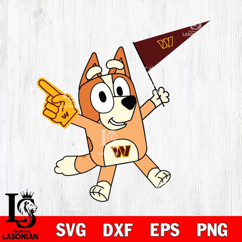 Washington Football Team Bingo Bluey Flag Svg Eps Dxf Png File,NFL Cut Svg Files,Digital File,Sublimation