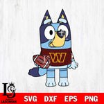 Washington Football Team Bluey 2 NFL Svg Eps Dxf Png File, Digital Download, Instant Download