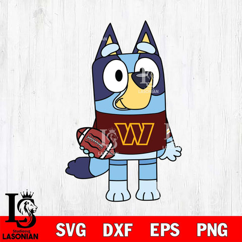 Washington Football Team Bluey 2 NFL Svg Eps Dxf Png File, Digital Download, Instant Download