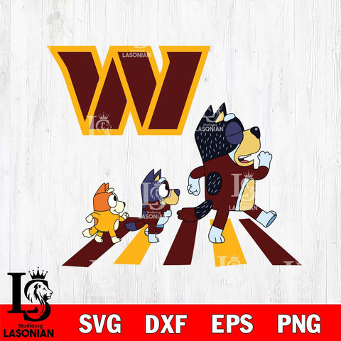 Washington Football Team Bluey 6 NFL Svg Eps Dxf Png File, Digital Download, Instant Download