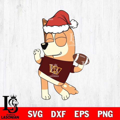 Washington Football Team Bluey Chilli Christmas Svg Eps Dxf Png File, Digital Download, Instant Download