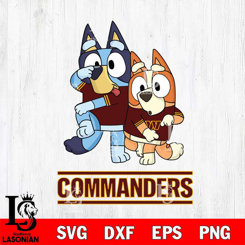 Washington Football Team Bluey Chilli Dance Mode Svg Eps Dxf Png File, Digital Download, Instant Download