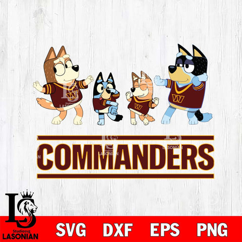 Washington Football Team Bluey Dance Squats Svg Eps Dxf Png File, Digital Download, Instant Download