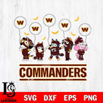 Washington Football Team Bluey Halloween Spooky Svg Eps Dxf Png File, Digital Download, Instant Download
