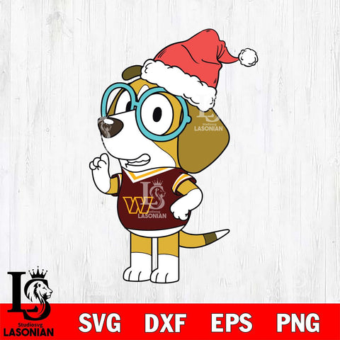 Washington Football Team Bluey Honey Christmas Svg Eps Dxf Png File, Digital Download, Instant Download
