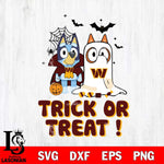 Washington Football Team Bluey Trick or Treat Halloween Svg Eps Dxf Png File, Digital Download, Instant Download