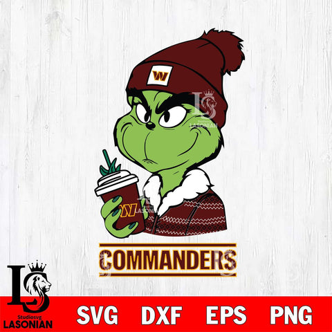 Washington Football Team Boujee Grinch Christmas Svg Eps Dxf Png File,Cricut svg files, Digital Download, Instant Download