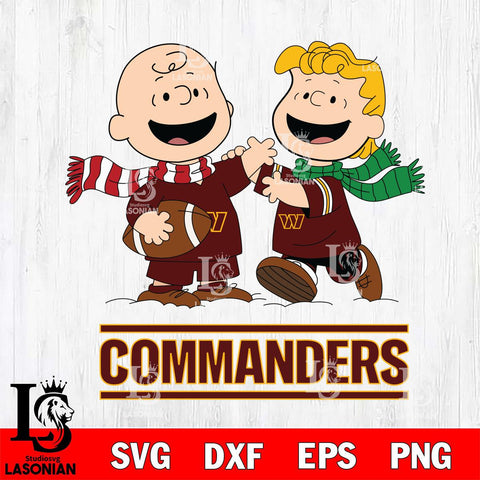 Washington Football Team Charlie Brown & Linus Football Cricut,Christmas SVG DXF EPS PNG FILE, Digital Download,Instant Download, Silhouette
