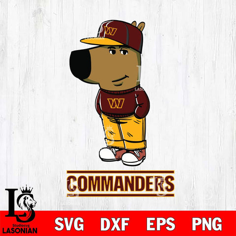 Washington Football Team Chill Guy Svg