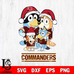 Washington Football Team Christmas Bluey Family Sport Svg Eps Dxf Png File,Cut Svg Files, Digital File, Sublimation