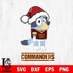 Washington Football Team Christmas Bluey Hat Svg Eps Dxf Png File,Cut Svg Files, Digital File, Sublimation