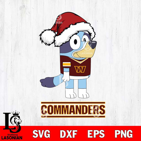 Washington Football Team Christmas Bluey Hat Svg Eps Dxf Png File,Cut Svg Files, Digital File, Sublimation