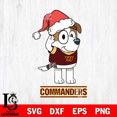 Washington Football Team Christmas Bluey Jack Sport Svg Eps Dxf Png File,Cut Svg Files, Digital File, Sublimation