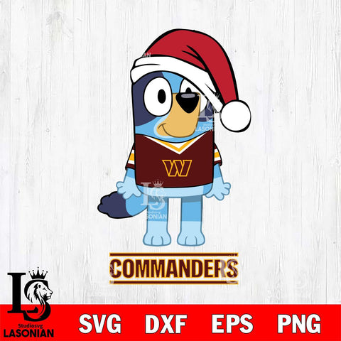Washington Football Team Christmas Bluey Sport Svg Eps Dxf Png File,Cut Svg Files, Digital File, Sublimation