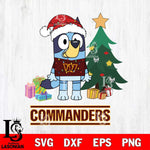Washington Football Team Christmas Bluey Tree Sport Svg Eps Dxf Png File,Cut Svg Files, Digital File, Sublimation
