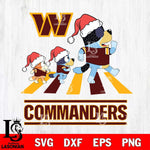 Washington Football Team Christmas Family Bluey Walking Svg Eps Dxf Png File,Cut Svg Files, Digital File, Sublimation