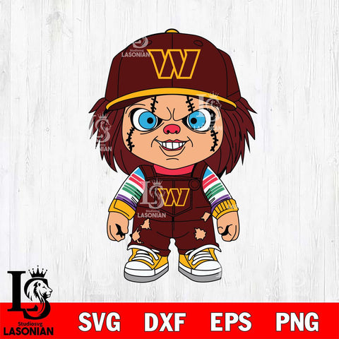 Washington Football Team Chucky Football Horror Halloween Svg Eps Dxf Png File, Digital Download, Instant Download