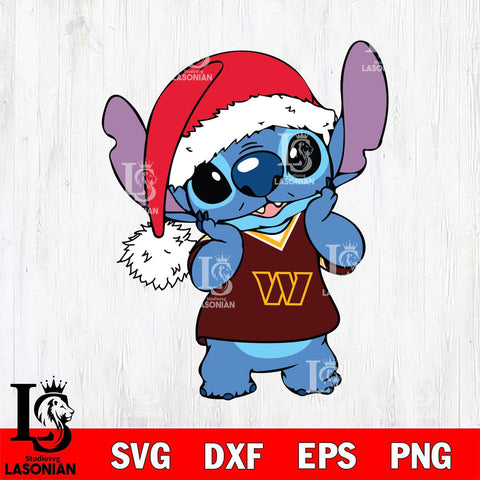 Washington Football Team Cute Stitch Christmas Svg Eps Dxf Png File, Digital Download, Instant Download
