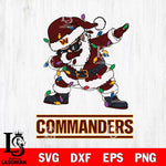 Washington Football Team Dabbing Santa Claus Ugly Christmas Svg Eps Dxf Png File,NFL Svg Files,Digital Download,Sublimation,Instant Download