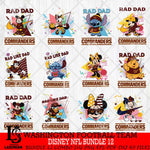 Washington Football Team Disney Rad Dad NFL Bundle 12 SVG DXF EPS PNG FILE, Father day File Cut,Digital Download,Instant Download,Disney Svg Files