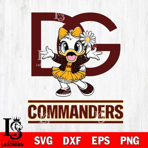 Washington Football Team Dolce And Gabbana Daisy Duck Disney Svg Eps Dxf Png File, Digital Download, Instant Download