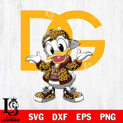 Washington Football Team Dolce And Gabbana Donald Duck Disney Svg Eps Dxf Png File, Digital Download, Instant Download