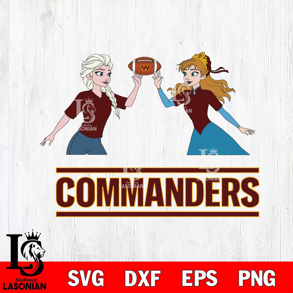 Washington Football Team Elsa & Anna Football – lasoniansvg