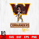 Washington Football Team Fan Girl Svg Eps Dxf Png File, Digital Download, Instant Download