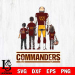 Washington Football Team Father Football SVG DXF EPS PNG FILE,NFL SVG, Father day Digital Download,Instant Download, Silhouette