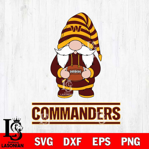 Washington Football Team Gnome Football File Cut, NFL SVG, Digital Download , CHRISTMAS Criucut , Silhouette