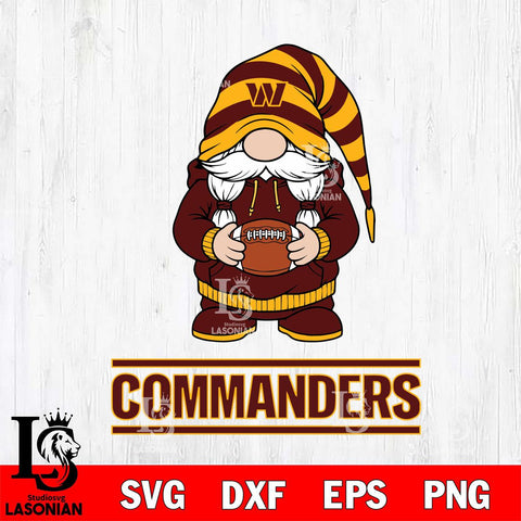 Washington Football Team Gnome Sport File Cut, NFL SVG, Digital Download , CHRISTMAS Criucut , Silhouette
