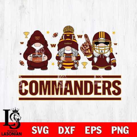 Washington Football Team Gnome #1 Football File Cut, NFL SVG, Digital Download , CHRISTMAS Criucut , Silhouette