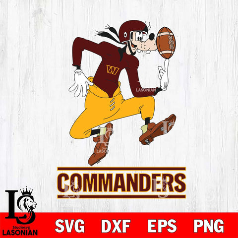 Washington Football Team Goofy Circus Football SVG DXF EPS PNG FILE,NFL Cricut ,Football Digital Download,Instant Download, Silhouette