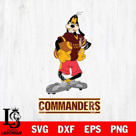 Washington Football Team Goofy Player SVG DXF EPS PNG FILE,NFL Cricut ,Football Digital Download,Instant Download, Silhouette