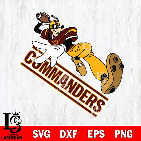 Washington Football Team Goofy rugby player SVG DXF EPS PNG FILE,NFL Cricut ,Football Digital Download,Instant Download, Silhouette