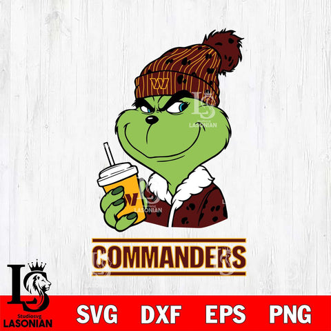 Washington Football Team Grinch Cofffe Christmas Svg Eps Dxf Png File,Cricut svg files, Digital Download, Instant Download