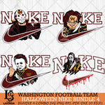 Washington Football Team Halloween NFL Bundle 4 Svg Eps Dxf Png File, Digital Download, Instant Download
