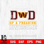 Washington Football Team Im A Proud Dad SVG DXF EPS PNG FILE, NFL File Cut,Digital Download,Instant Download, Silhouette